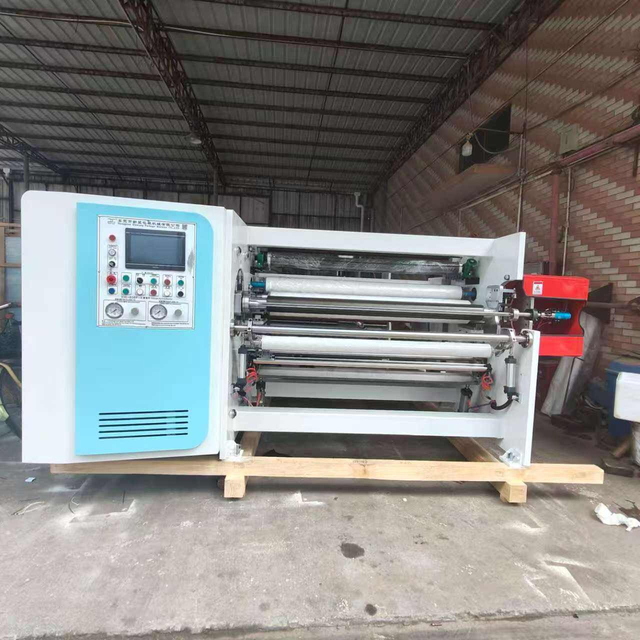 Double Shafts Turret Exchang Rewinding Machine for Medical Kinesiology Muscle Tape